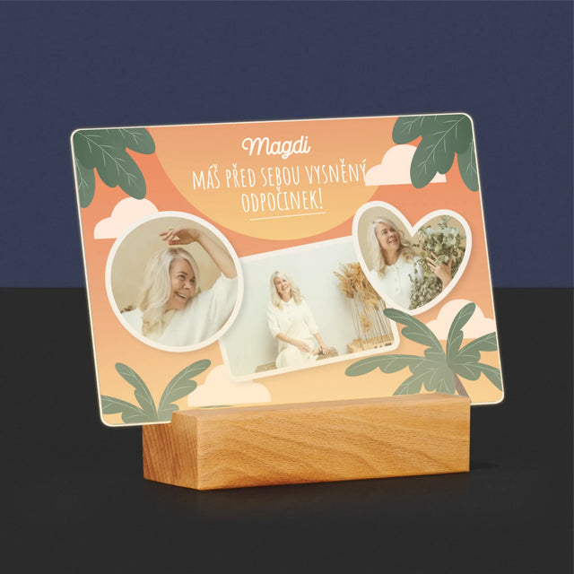 Fotokoláž: Vysněný Odpočinek - Tisk Na Akrylovém Skle