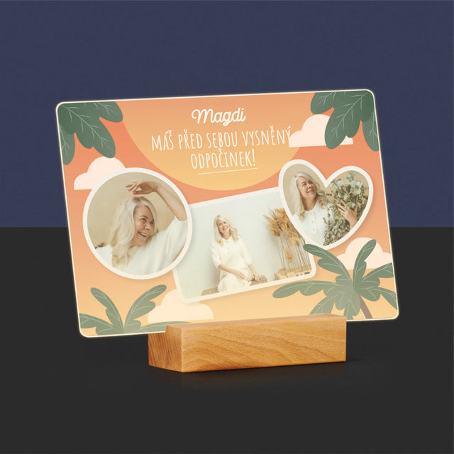 Fotokoláž: Vysněný Odpočinek - Tisk Na Akrylovém Skle