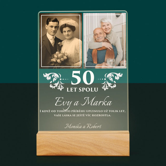 Fotokoláž: Roky Spolu - Tisk Na Akrylovém Skle