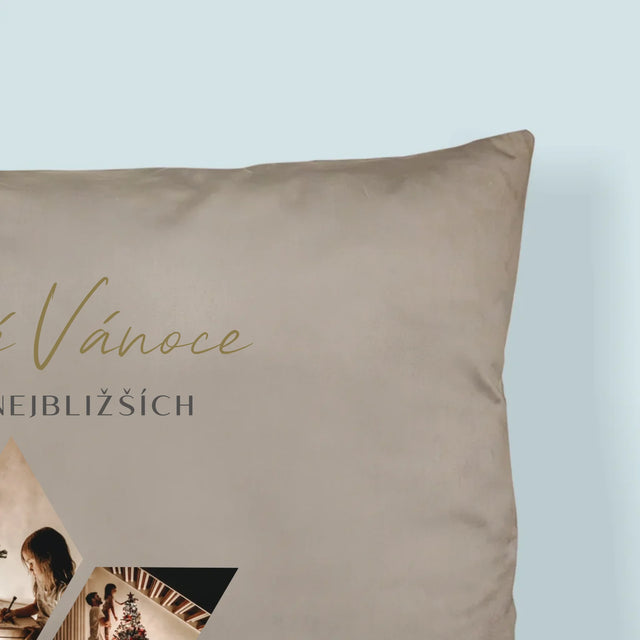 Fotokoláž: Krásné Vánoce Dárek - Polštář