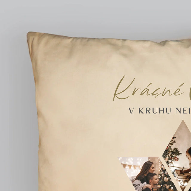 Fotokoláž: Krásné Vánoce Dárek - Polštář