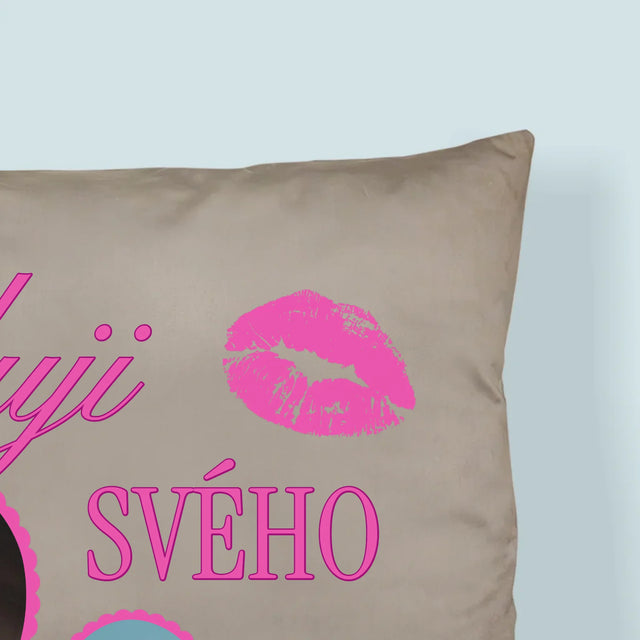 Fotokoláž: Miluji Svého Přítele - Polštář