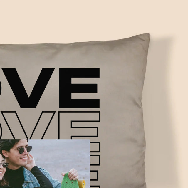 Fotokoláž: Se Slovem Love - Polštář