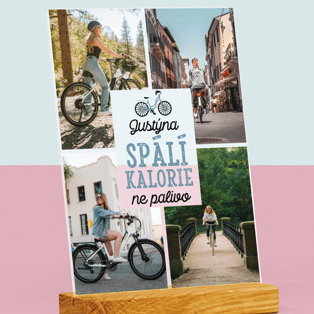 Fotokoláž: Spálí Kalorie, Ne Palivo - Tisk Na Akrylovém Skle