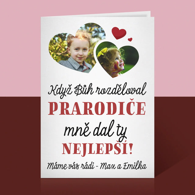 Fotokoláž: Když Bůh Rozděloval Prarodiče - Přání