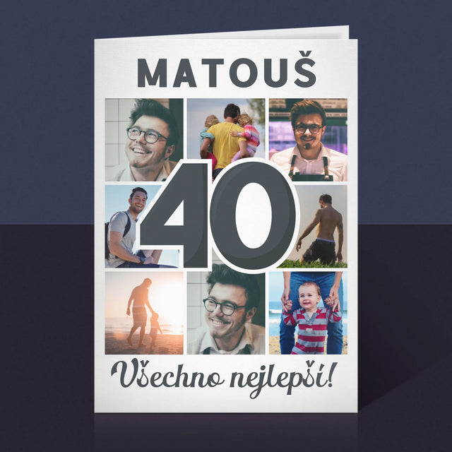 Fotokoláž: 40 Let - Přání