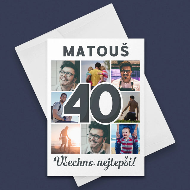 Fotokoláž: 40 Let - Přání