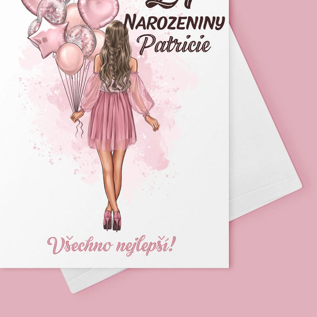 Designér Postav: Narozeniny Balóny - Přání