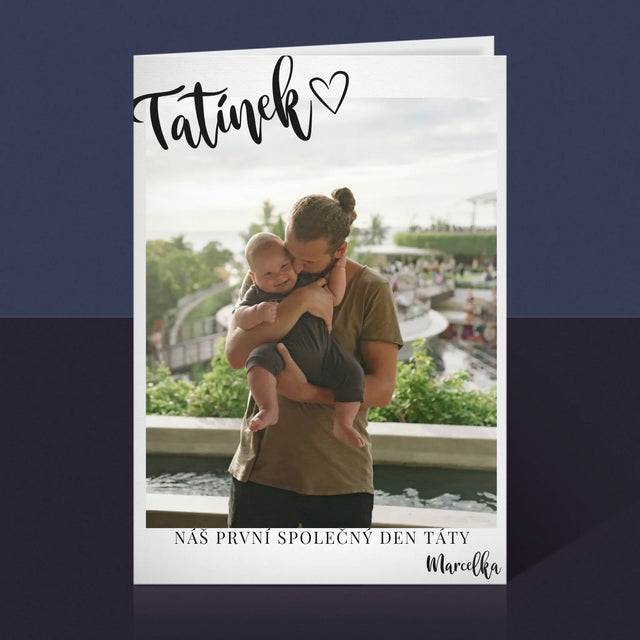 Fotka S Textem: První Den Táty - Přání