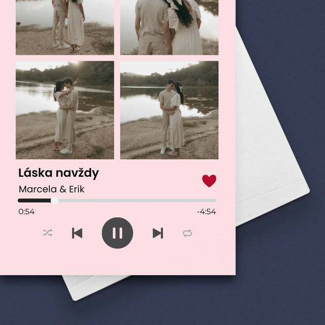 Fotokoláž: Spotify 4 Fotky - Přání
