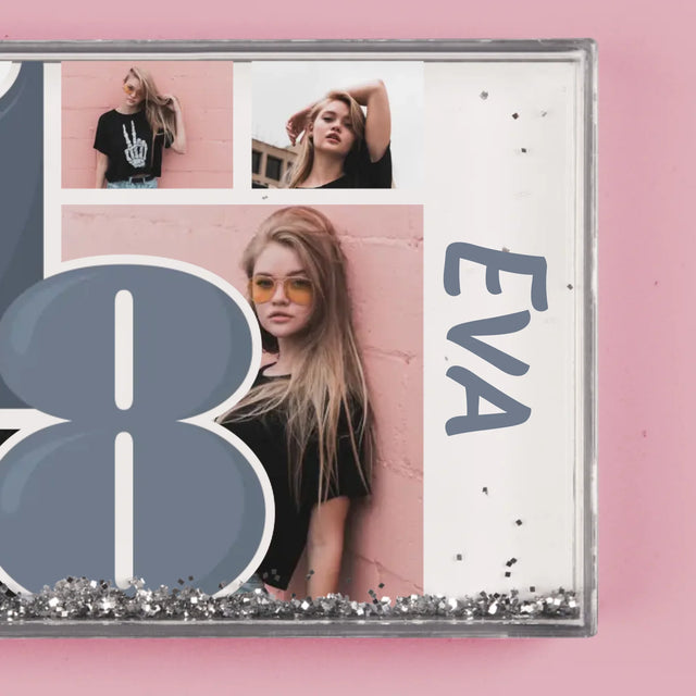 Fotokoláž: 18 Nejkrásnější Chvíle - Sněžící Fotorámeček