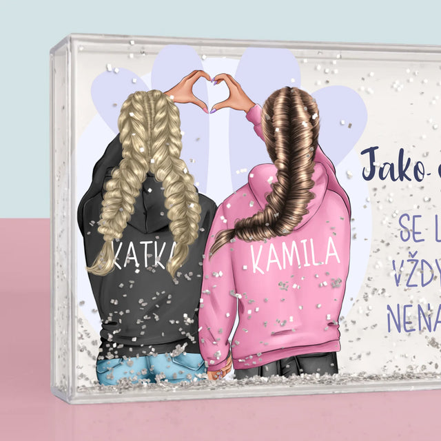 Designér Postav: Zimní Kamarádky - Sněžící Fotorámeček