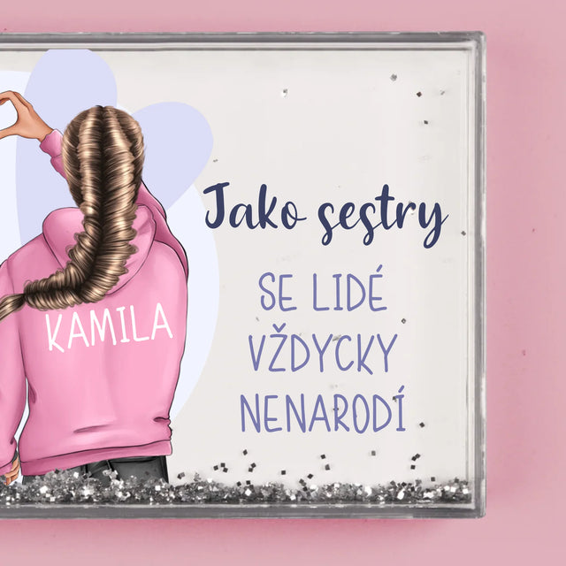 Designér Postav: Zimní Kamarádky - Sněžící Fotorámeček