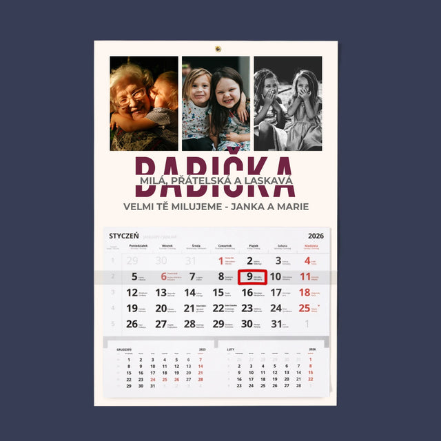 Fotokoláž: Babička - Fotokalendář