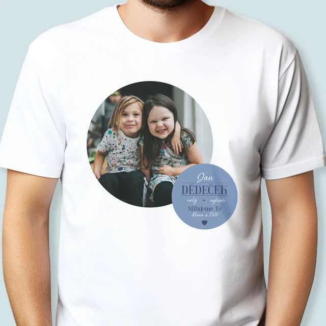 Fotokoláž: Milý Dědečku - Pánské Tričko