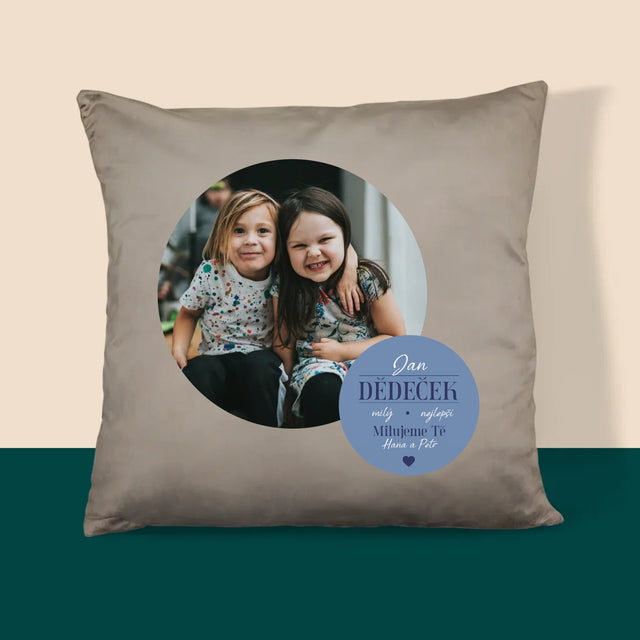 Fotokoláž: Milý Dědečku - Polštář