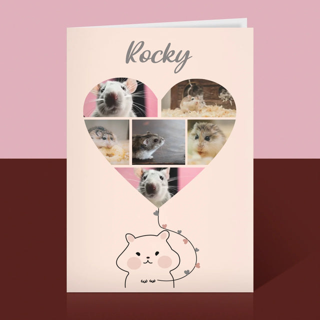 Fotokoláž: Křeček - Přání