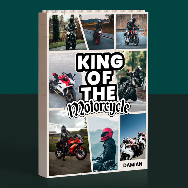 Fotokoláž: King Of The Motorcycle - Kostky Lego