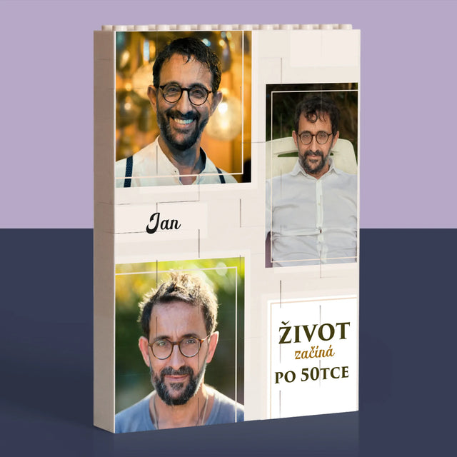 Fotokoláž: Život Začíná Po 50Tce - Kostky Lego