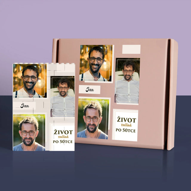 Fotokoláž: Život Začíná Po 50Tce - Kostky Lego