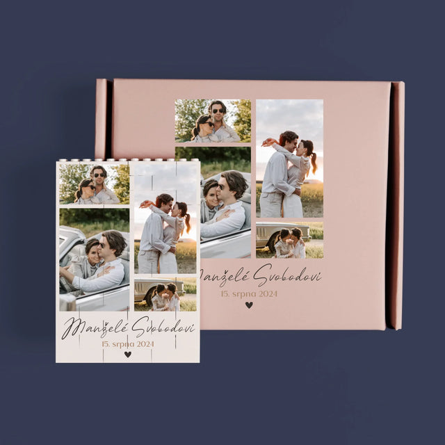 Fotokoláž: Manželé - Kostky Lego