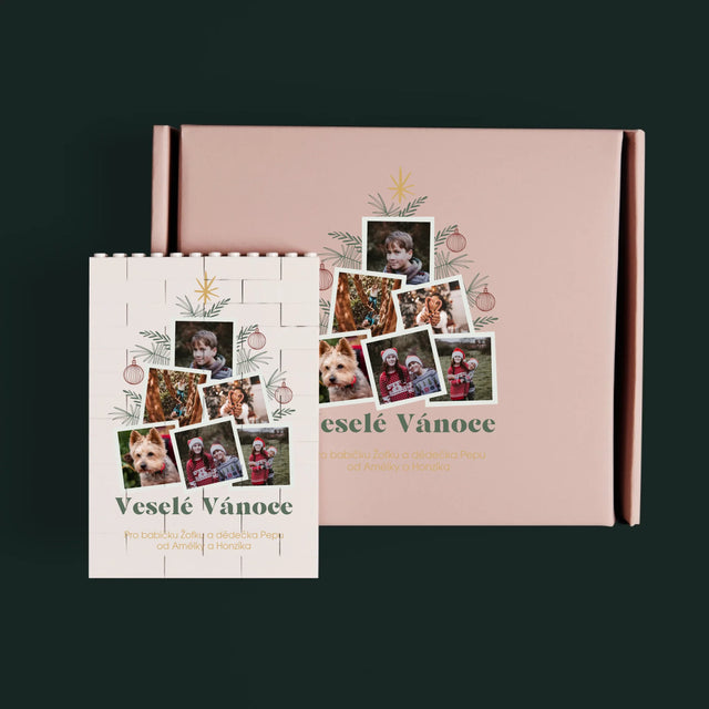 Fotokoláž: Vánoční Stromeček - Kostky Lego