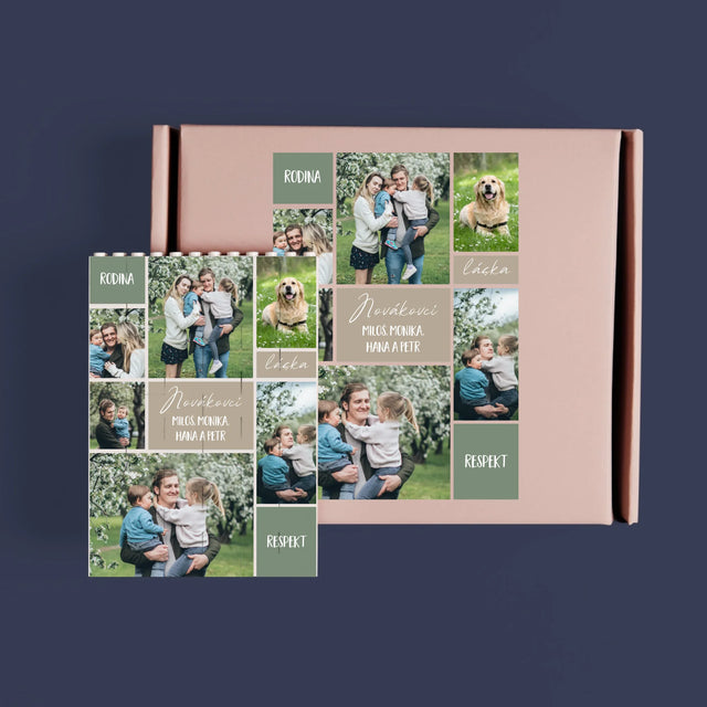 Fotokoláž: Rodinná Koláž Z Fotek - Kostky Lego