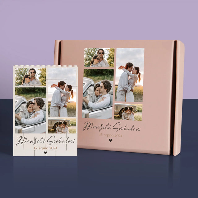 Fotokoláž: Manželé - Kostky Lego