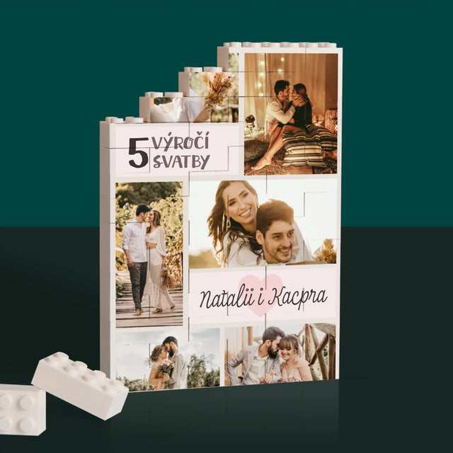 Fotokoláž: 5. Výročí - Kostky Lego