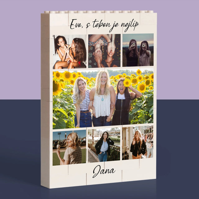 Fotokoláž: Nejlepší Kamarádka - Kostky Lego