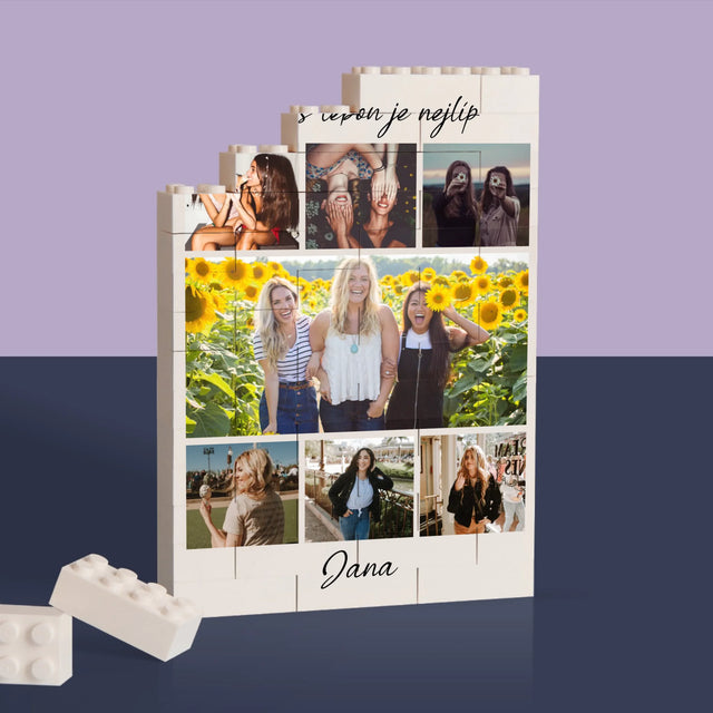 Fotokoláž: Nejlepší Kamarádka - Kostky Lego