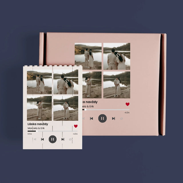 Fotokoláž: Spotify 4 Fotky - Kostky Lego