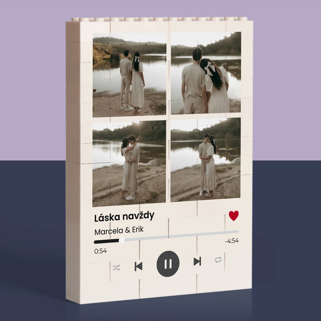 Fotokoláž: Spotify 4 Fotky - Kostky Lego