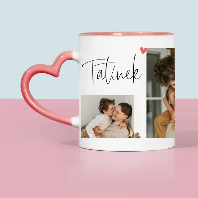 Fotokoláž: Tatínek Miluji Tě - Hrnek