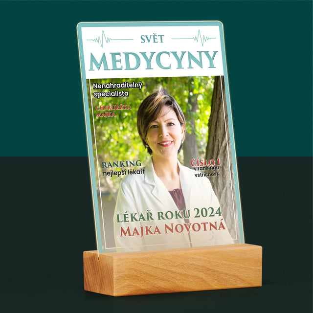 Obálka Časopisu: Svět Medicíny - Tisk Na Akrylovém Skle
