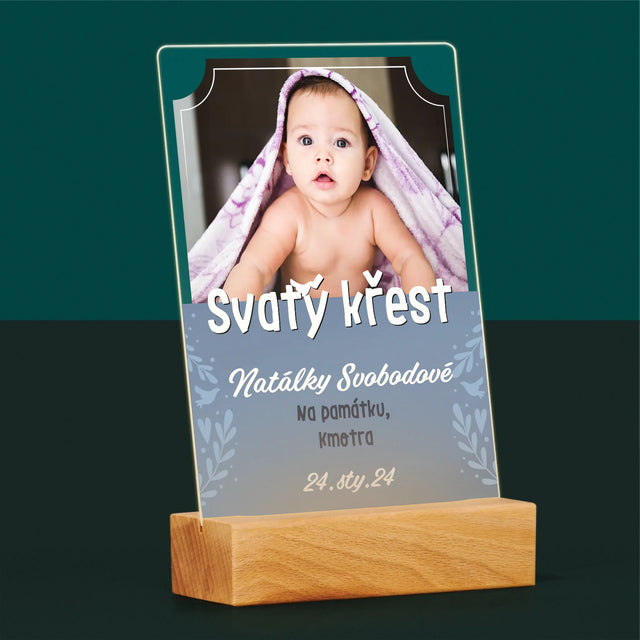 Fotka A Textem: Svatý Křest - Tisk Na Akrylovém Skle
