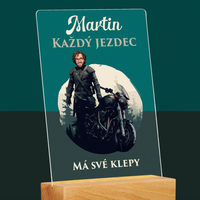 Tvoje Postava: Každý Jezdec - Tisk Na Akrylovém Skle