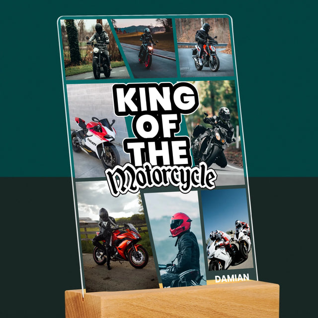 Fotokoláž: King Of The Motorcycle - Tisk Na Akrylovém Skle