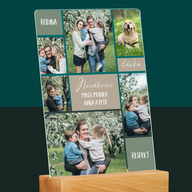 Fotokoláž: Rodinná Koláž Z Fotek - Tisk Na Akrylovém Skle