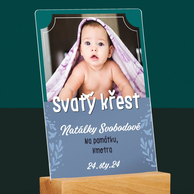 Fotka A Textem: Svatý Křest - Tisk Na Akrylovém Skle