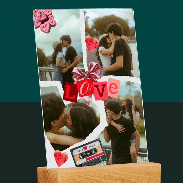 Fotokoláž: Love Retro - Tisk Na Akrylovém Skle