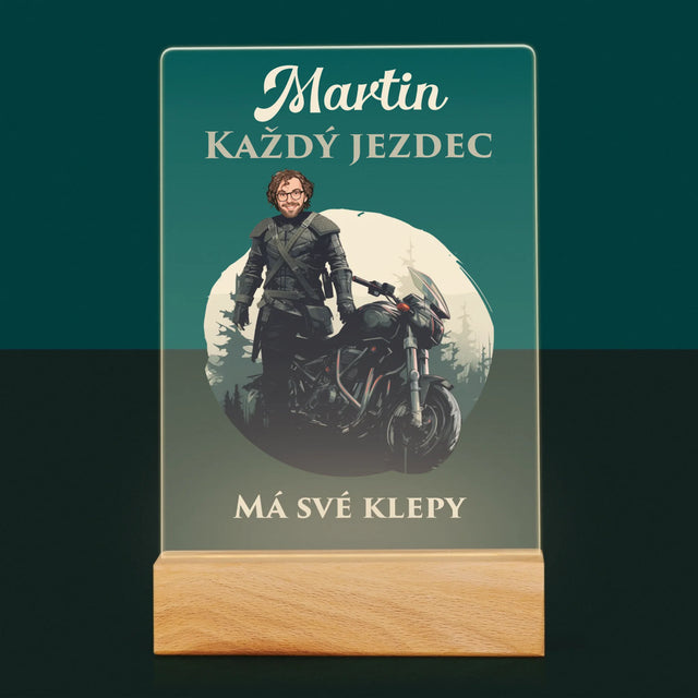 Tvoje Postava: Každý Jezdec - Tisk Na Akrylovém Skle