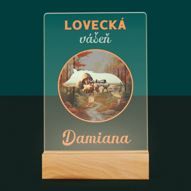 Fotka S Textem: Lovecká Vášeň Damiana - Tisk Na Akrylovém Skle