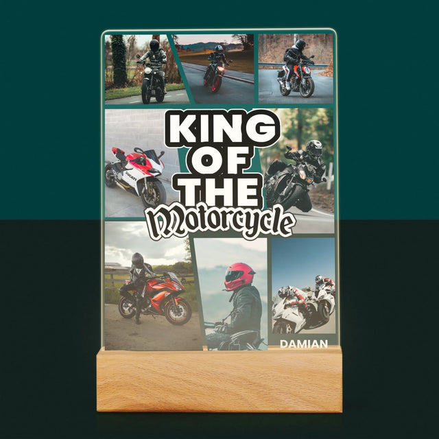 Fotokoláž: King Of The Motorcycle - Tisk Na Akrylovém Skle