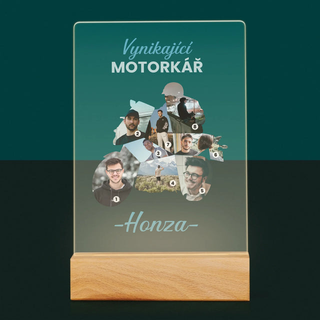 Tvar Z Fotek: Vynikající Motorkář - Tisk Na Akrylovém Skle