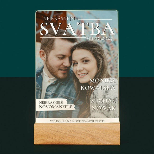 Obálka Časopisu: Nejkrásnější Svatba - Tisk Na Akrylovém Skle