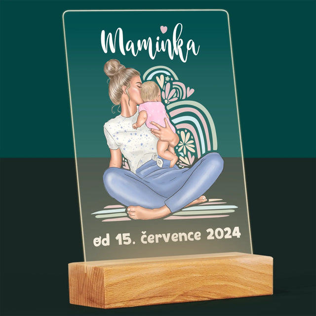 Designér Postav: Mladá Mamina - Tisk Na Akrylovém Skle