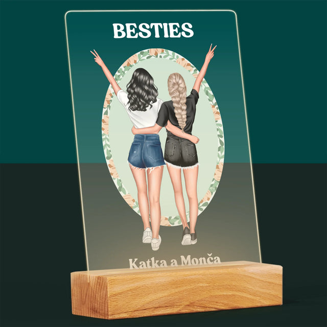 Designér Postav: Best Friends - Tisk Na Akrylovém Skle