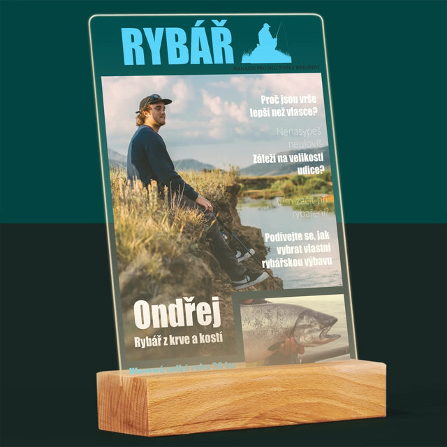 Obálka Časopisu: Rybář - Tisk Na Akrylovém Skle