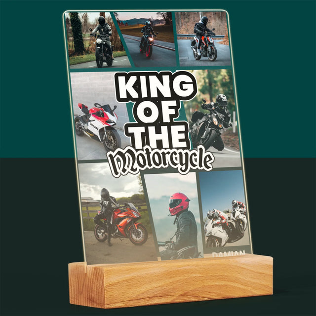 Fotokoláž: King Of The Motorcycle - Tisk Na Akrylovém Skle